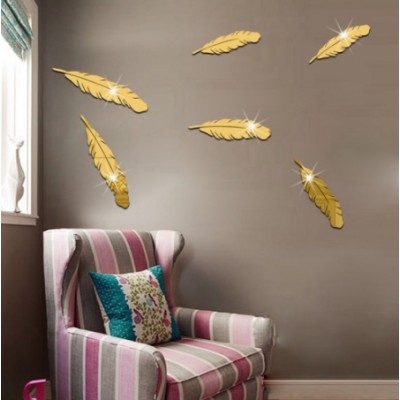 Fashion Feather Wall Stickers