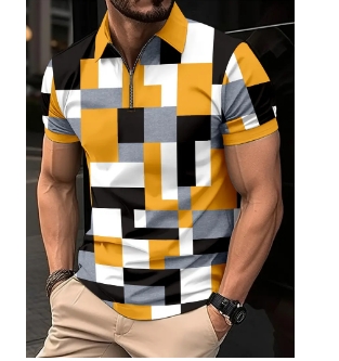 Men's Printing Polo Tops