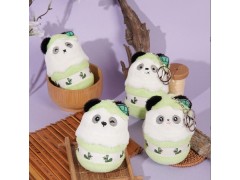 Panda Shape Plush Keyring