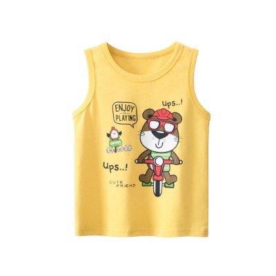 Kids Cute Animal Vest Top