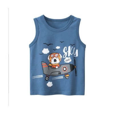 Kids Airplane Vest Top