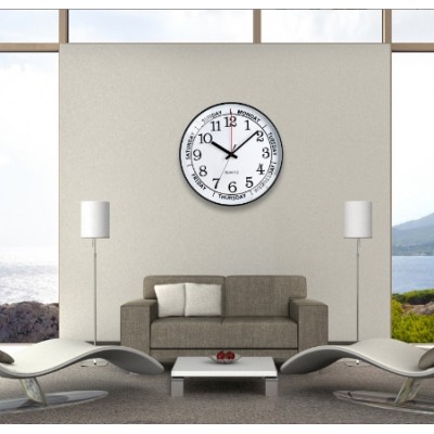 Home Week Wall Clock