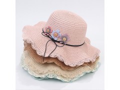 Kids Flower Straw Hat