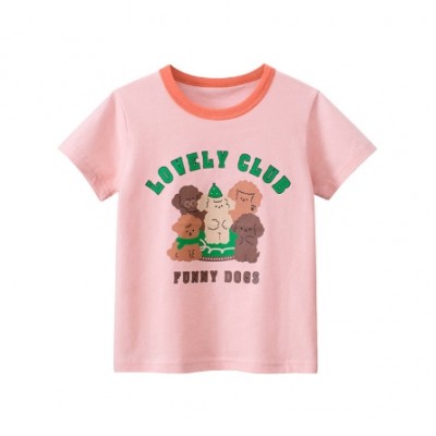 Kids Girl Dog Top