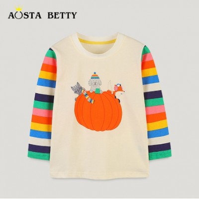 Kids Girl Pumpkin Tops