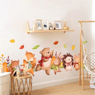 Autumn Animal Wall Stickers