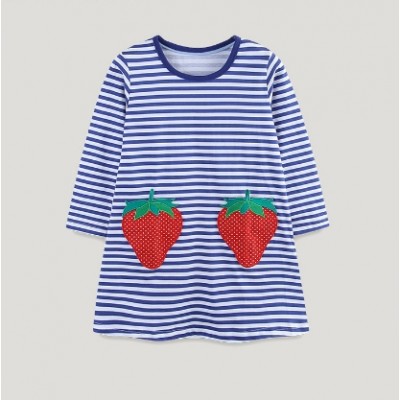 Kids Strawberry Stripe Dress