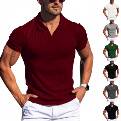 Men's Summer V-neck Tops